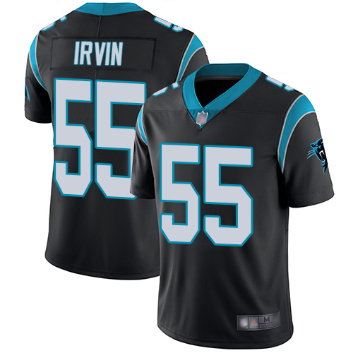 Carolina Panthers Limited Black Youth Bruce Irvin Home Jersey NFL Football #55 Vapor Untouchable